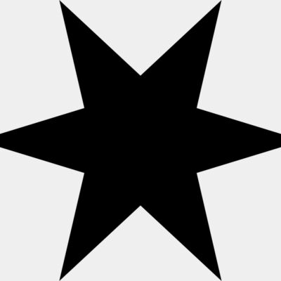 Black 6 point star Thumbnail