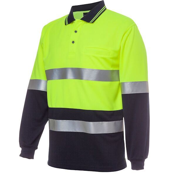 JBs Wear Hi Vis L/S Polo (D+N) Thumbnail